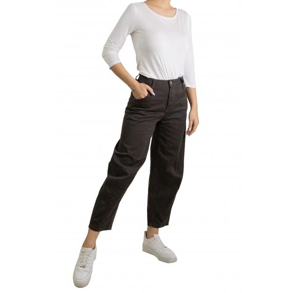 Pantaloni ampi vita alta con tasche Please